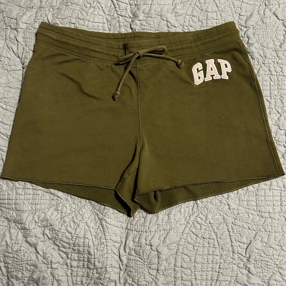 GAP Green Athletic Shorts with Drawstring Waistband